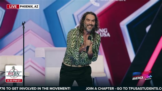Russell Brand Honors Charlie Kirk's Legacy and Calls for Christian Unity at AmFest - Remembering Charlie Kirk