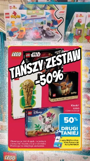 Rabat 50% na tańszy zestaw LEGO w Carrefour lipiec 2026 #rabat #lego