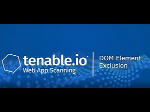 DOM Exclusions in Tenable.io Web App Scanning
