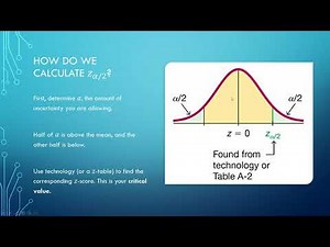 1530 - 8.1 Determining Critical Values (under a normal distribution)
