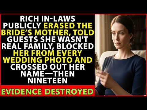 They Mocked The Bride’s Mother And Erased Her From Every Wedding Photo… Then The Raw Pictures Leaked