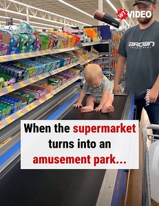If you find doing the shopping is boring... YOU can become the shopping! 👶🛒 | WTVideo