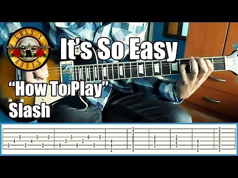 Guns N' Roses It's so easy SLASH ONLY with tabs | Rhythm guitar