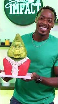 I made the Grinch out of cake