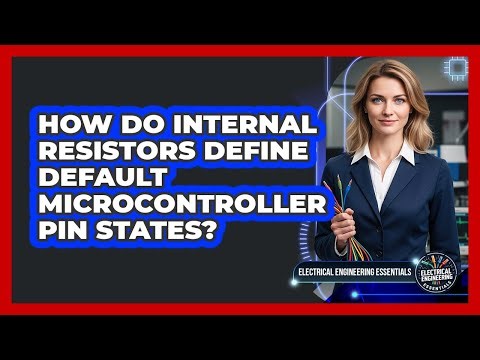 How Do Internal Resistors Define Default Microcontroller Pin States?