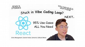 一口气学会95%React/Typescript前端开发 Vibe Coding不再无限卡Bug