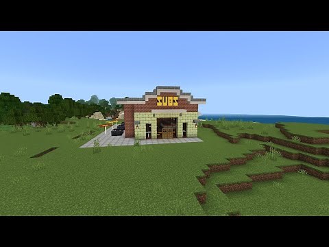 Minecraft: How to Build a Firehouse Subs Tutorial. #minecraft #minecraftbuilds