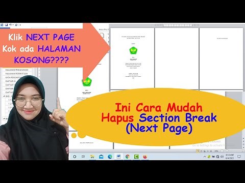 How to remove Section Break / Next Page in Microsoft Word