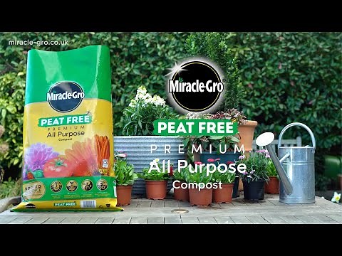 Miracle-Gro® Peat Free Premium All-Purpose Compost: the peat-free multipurpose compost choice