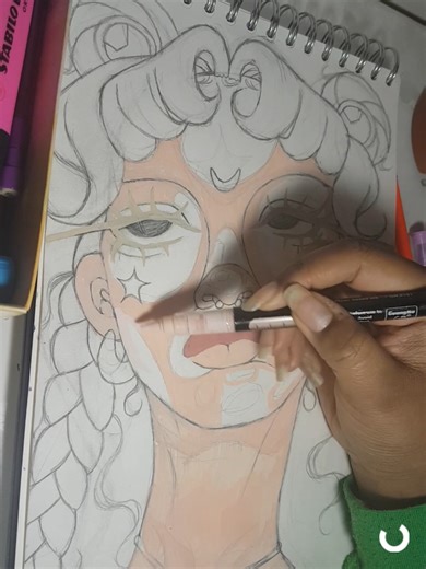 Speed draw Sailor Moon with acrylic markers🌙 ⭐️ #fyp #acrylicmarkers #sailormoon #drawingprocess #draw #artwork