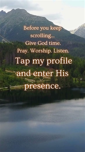 Pause to pray, worship and listen