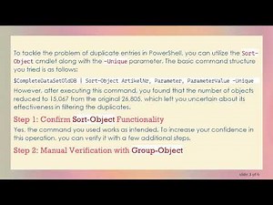 Understanding Sort-Object in PowerShell: How to Remove Duplicates Efficiently
