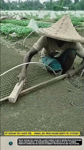 DIY Seedling Tray Maker Tool – Manual Soil Press Machine boosts 45% efficiency