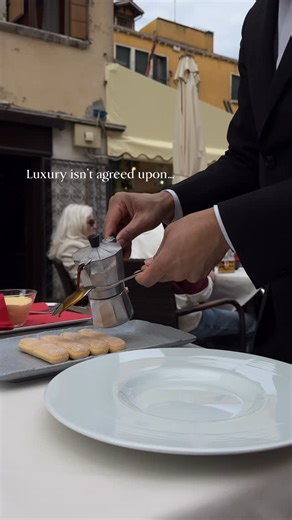 Irina | Travel Gems Worldwide on Instagram: "This reel got 30 million views! It started with one line: “Luxury is not things, it’s experiences.” I referenced The Economist article, not this tiramisu price. Yet that’s what people focused on. Maybe because true luxury isn’t clearly defined anymore. And maybe that question is still wide open. What is true luxury to you? Ps I love watching the ritual, but the classic version reminds me: some things only work when you let them rest."