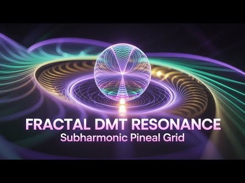 Fractal DMT Resonance | Subharmonic Pineal Grid (8-Hours Black Screen)