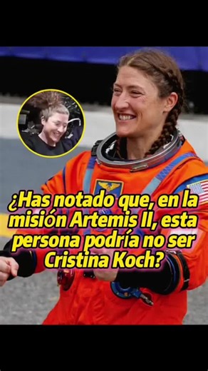 ¿Has notado que, en la misión Artemis II, esta persona podría no ser Cristina Koch?#ChristinaKoch #nasa #artemisii #spacetok #usa