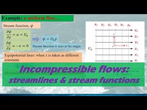 Incompressible flows: streamlines and stream functions