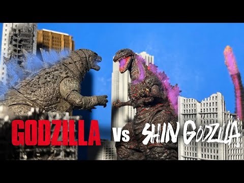 Godzilla (2014) vs Shin Godzilla (2026 remake) | Stop Motion battle