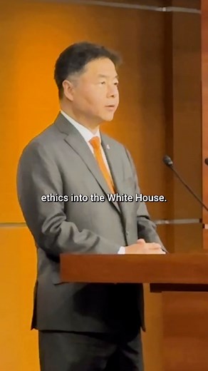 Personalized gold bars from the Swiss. Used jumbo jet from Qatar. Huge amounts of $$$ from crypto. The amount of corruption in the White House is at unconscionable levels. We need some real serious ethics across the federal government. | Rep. Ted Lieu