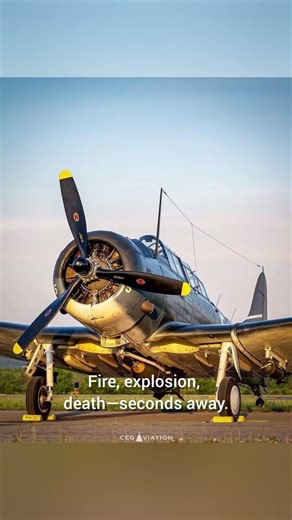 insane landing : Douglas SBD "Dauntless" Dive Bomber balanced on Nose after crash landing