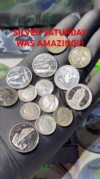 INSANE SILVER HAUL FROM COIN ROLL HUNTING #silver #coins #jackpot