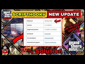 GTA V - Scripthookv New Update ( 1.0.2628.2 ) Fix Critical Error 👍 IND GamingXT 🇮🇳