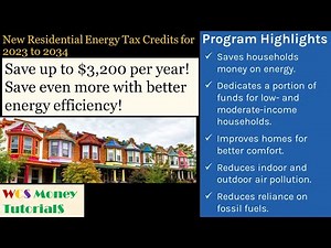 Home Energy Tax Credits for 2023 Through 2034: Save $3,200 Annually for Home Improvements!