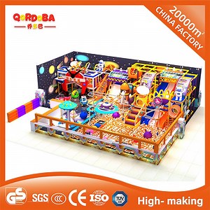[Hot Item] Indoor Space Trampoline Playground with Rocket Climbers & Galaxy Lights