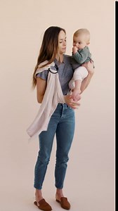 WildBird - Ring Sling Baby Carrier - 0-36 Months (up to 35 lbs) - Standard (74") Raven & Black Ring - Front, Hip or Back Carry - Adjustable Fit - Natural Linen - Baby Essentials - New Mom Gifts
