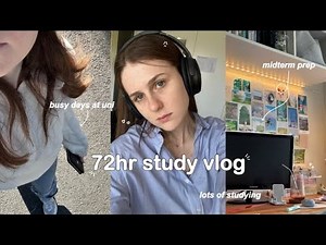 72hr study vlog 🎧 preparing for exams, lots of studying, busy days of a uni student & library study