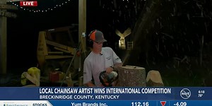 Breckinridge County man wins international chainsaw art competition