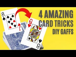 4 EASY CARD TRICKS W/ GAFFS (DIY) YOU CAN DO! #cardtrick #easycardtricks #cardtrickmagic #easytrick
