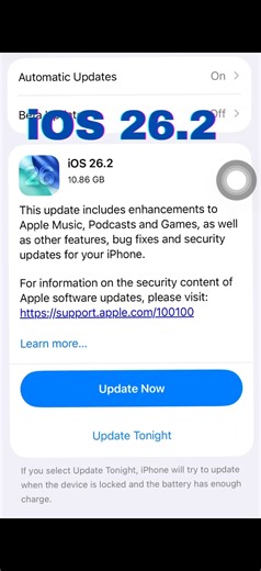 ios 26.2 update 🔥 | ios 26.2 update for apple device