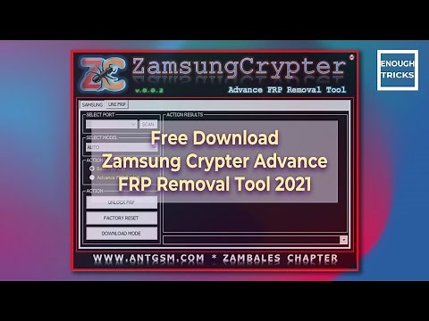 [Latest] Samsung/ Zamsung Crypter Advance FRP Removal Tool 2024 Download | How to Use FRP Tool