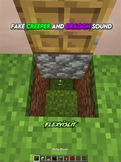 Fake Creeper and Dragon sound 💀 #minecraft #shorts