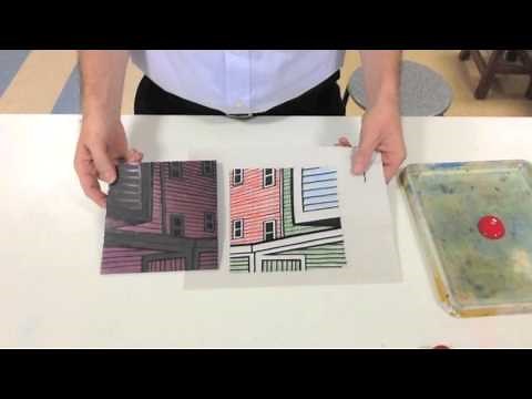 Reductive Printmaking (Linocut 4 colour + white)