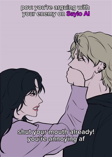 He’s using every chance he gets 😛 it’s finger licking good… Enemies to lovers trope on Saylo AI, check it out🫦 . . . #enemiestolovers #ai #saylo #paradoxaai #usa