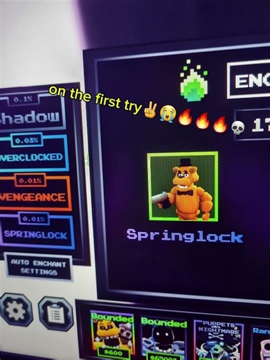 SPRING LOCK?#fypシ #fypシ゚viral #fnaf #neverbealone #rare