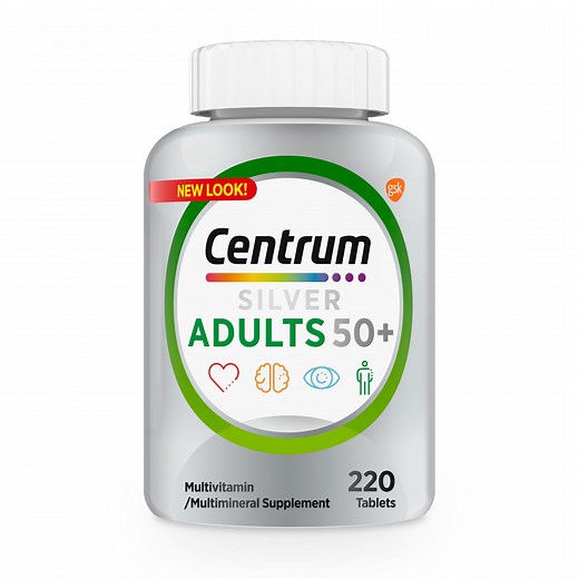 Centrum Silver Adults 50 Plus Multivitamin With Vitamin B & D3 , 220 Count