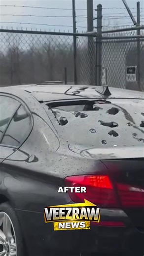 Veezraw News presents : Imagine looking outside during a storm and seeing massive hailstones smashing cars and homes in seconds. These storms cause billions in damage every year across the United States, and when it starts falling there is almost no time to react. Would you risk running outside to move your car, or stay inside and hope it survives? #veezraw #news #fyp #weather #hailstorm