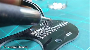 【专治手抖】焊接带LED灯的指尖陀螺的套件