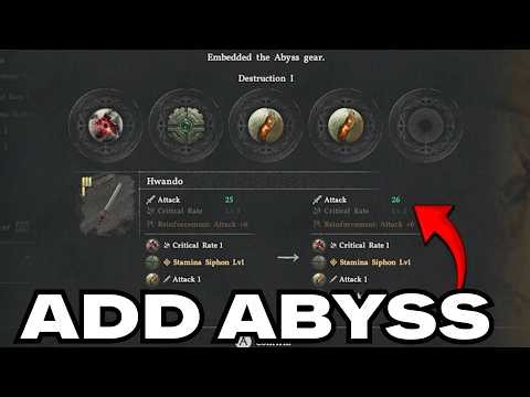 How to ADD Abyss to your Weapons & Armor in Crimson Desert