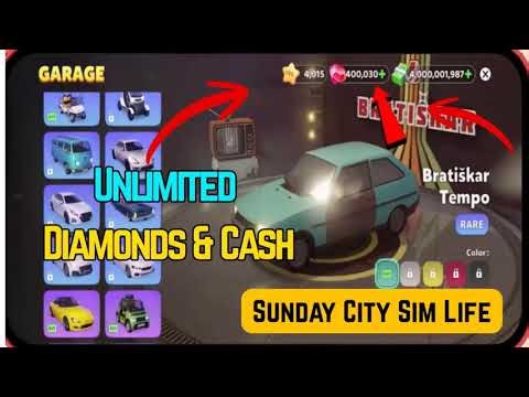 Sunday City Sim Life Hack - Get Unlimited Free Diamonds & Cash NEW VERSION