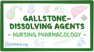 Gallstone-dissolving agents: Nursing pharmacology: Video, Causes, & Meaning | Osmosis