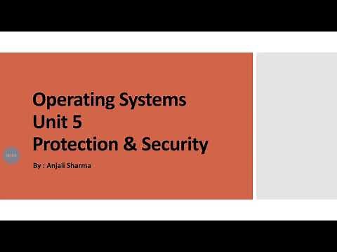 Part 6 | Protection & Security | File Management | Operating Systems |