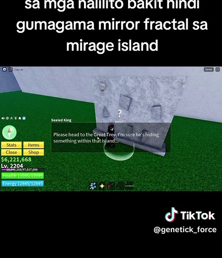 How to Get Mirror Fractal in Blox Fruits Mirage Island