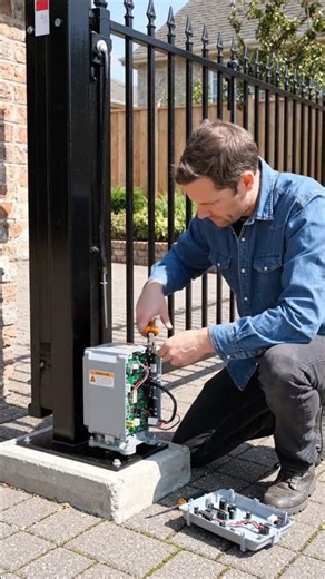 Gate repair tutorials #diy #gatemotor #gaterepairs #fyp #foryou #yt #trending #yourubeshorts