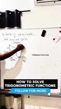How to solve trigonometric functions made easy!