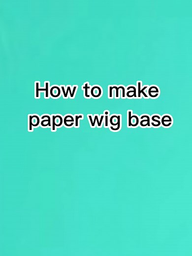 DIY Paper Wig Tutorial for Cosplay