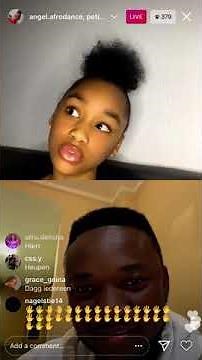 Angel.Afro dance speaking English on live with petit Afro🌹💗